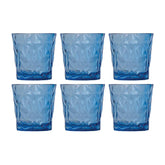 Round Blue Polycarbonate Rocks/Old Fashioned dia.3.5" h:3.5" 10 oz. (Set of 6)